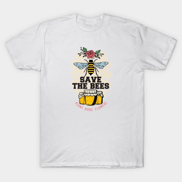 Save The Bees T-Shirt by Crisp Decisions